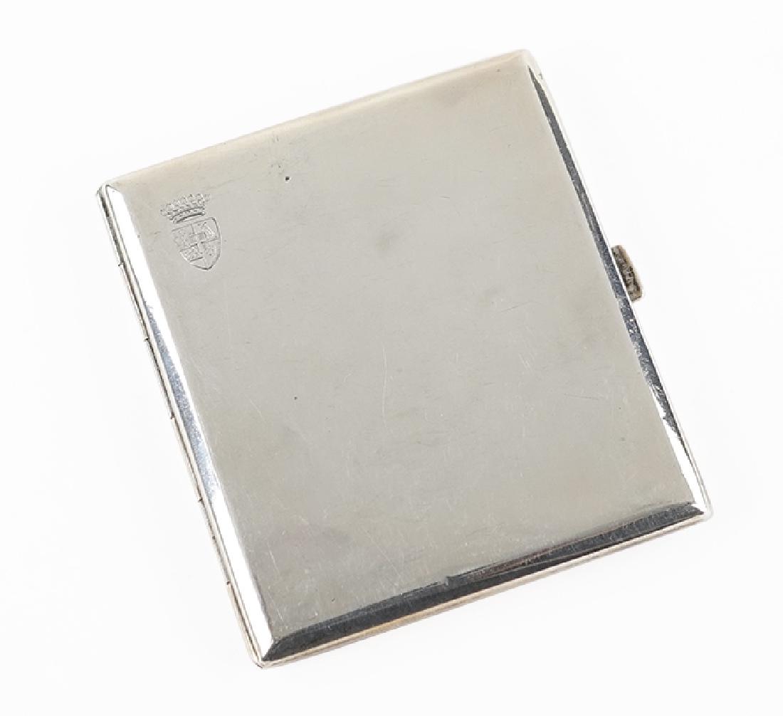 A French Silver Cigarette Case. (1 of 2)