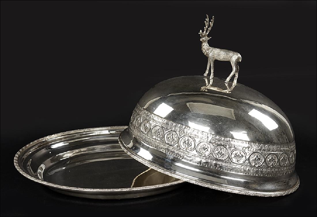 A Silverplate Meat Dome. (1 of 1)