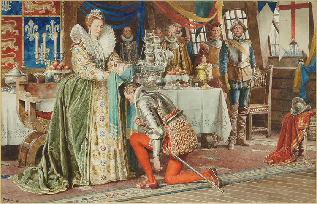 Fortunio Matania (Italian, 1881-1963) Queen Elizabeth (1 of 9)