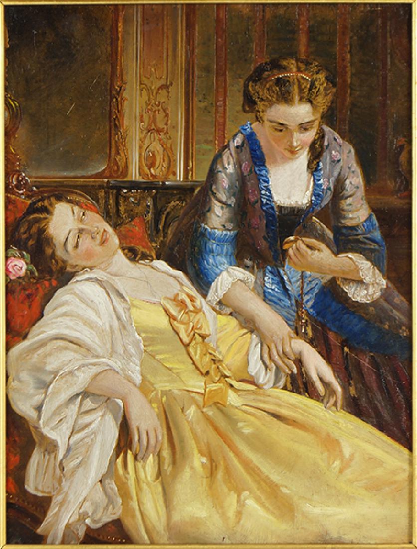 Albert W. Ayling (British, 1829-1905) Taking Her Pulse. (1 of 2)