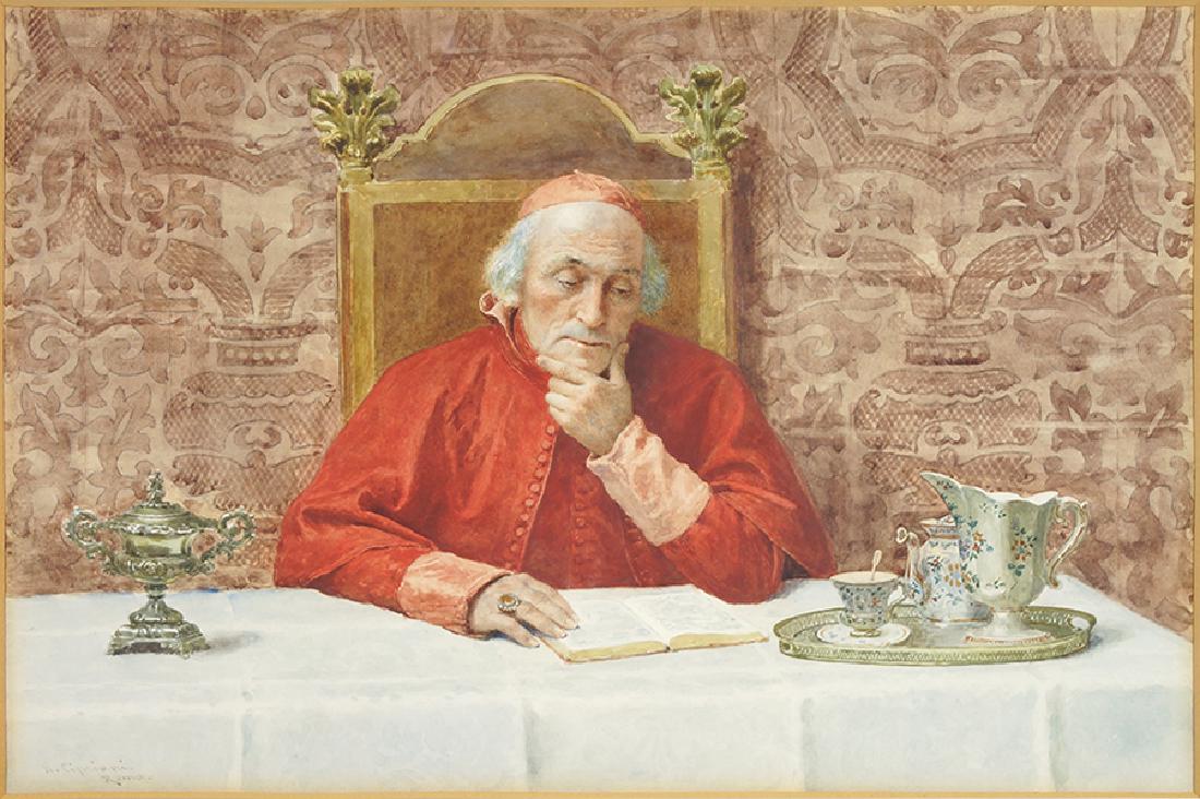Nazzarreno Cipriani (Italian, 1843-1925) Cardinal (1 of 7)