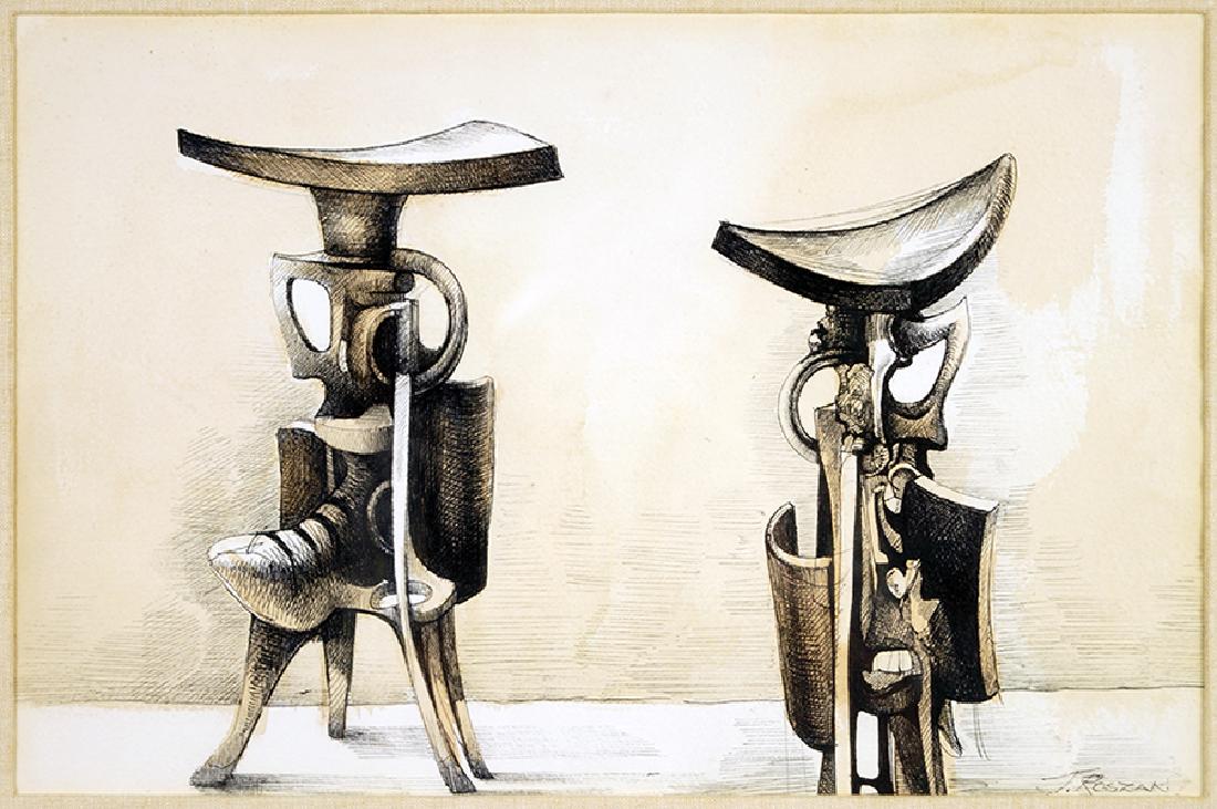 Theodore Roszak (American, 1907-1981) Rodeo. (1 of 7)