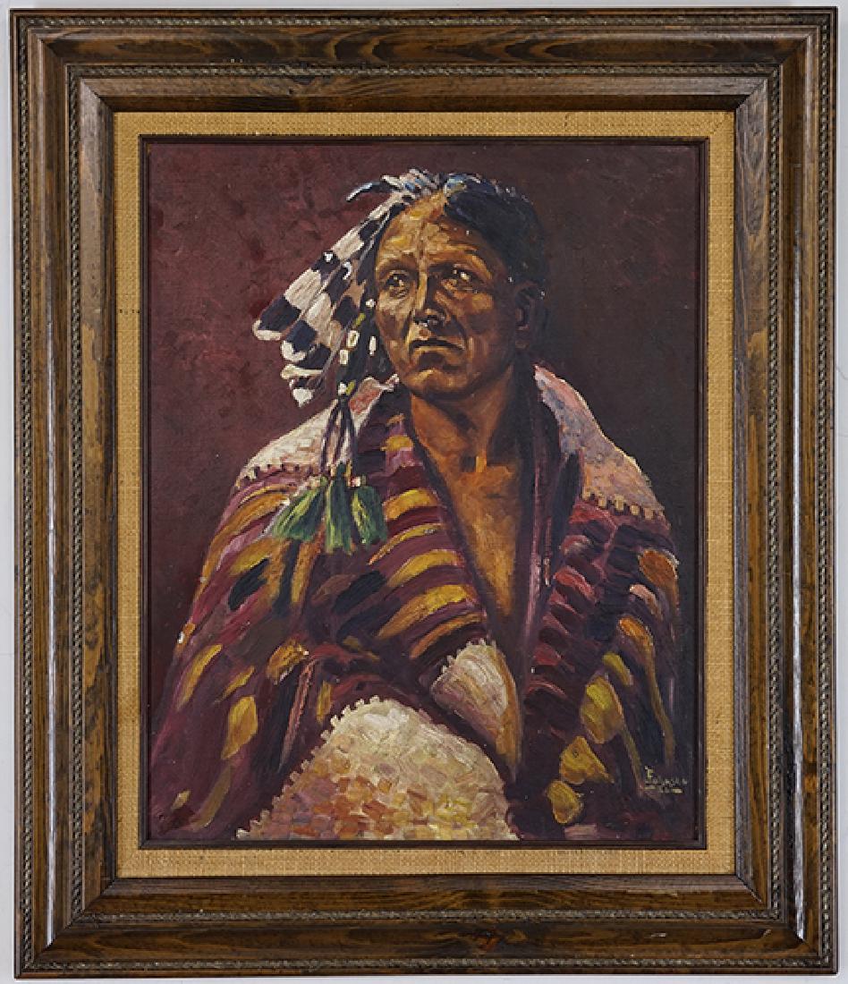 E. Johnson (20th Century) Portrait of a Native (1 of 1)