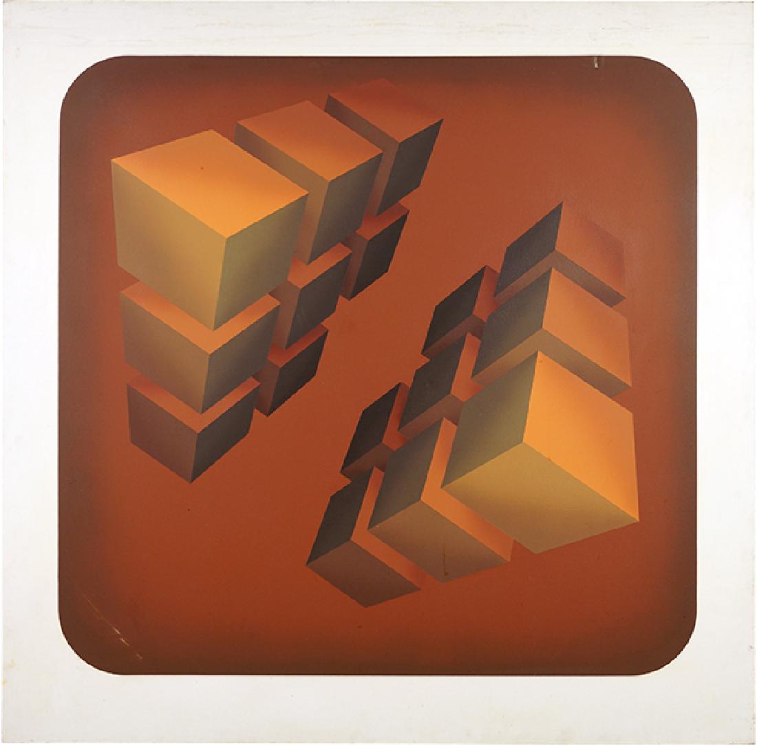 Marko Spalatin (American, B. 1945) Cubes Opposed. (1 of 1)