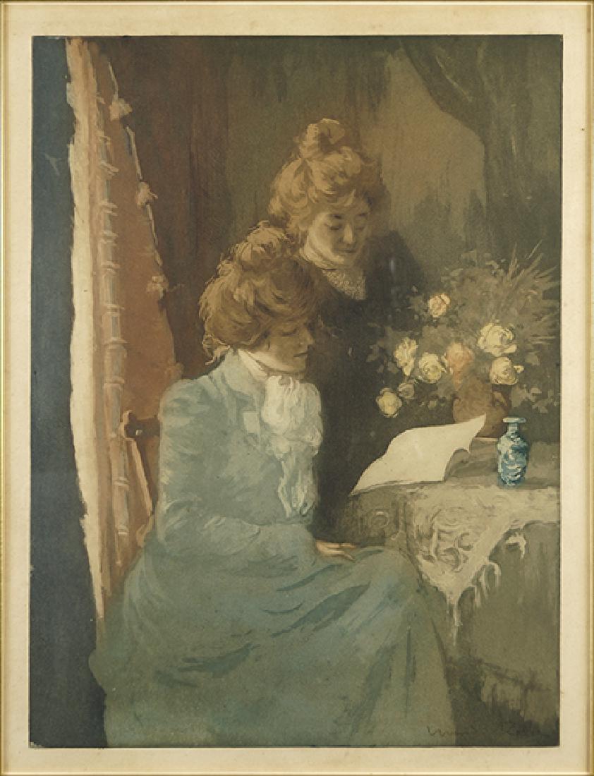 Manuel Robbe (French, 1872-1936) Les Liseuses. (1 of 1)