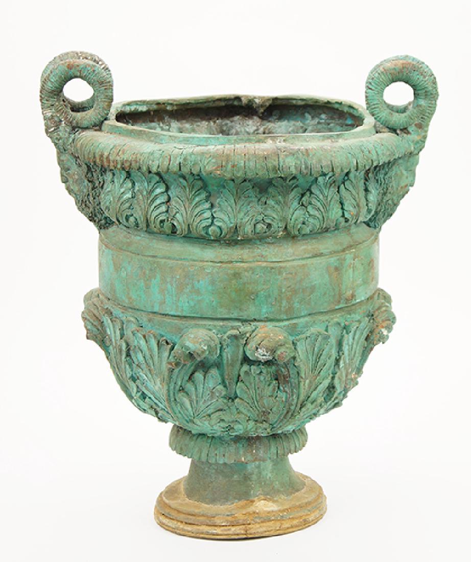 A Patinated Metal Planter. (1 of 1)