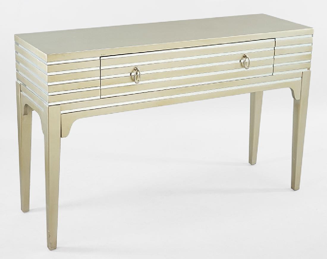 A Contemporary Lacquered Console Table. (1 of 1)