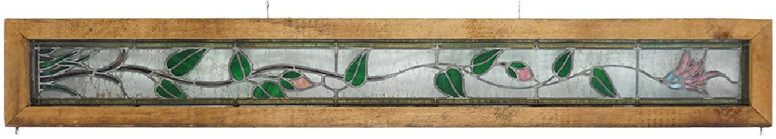 A Framed Leaded Glass Window. (1 of 1)