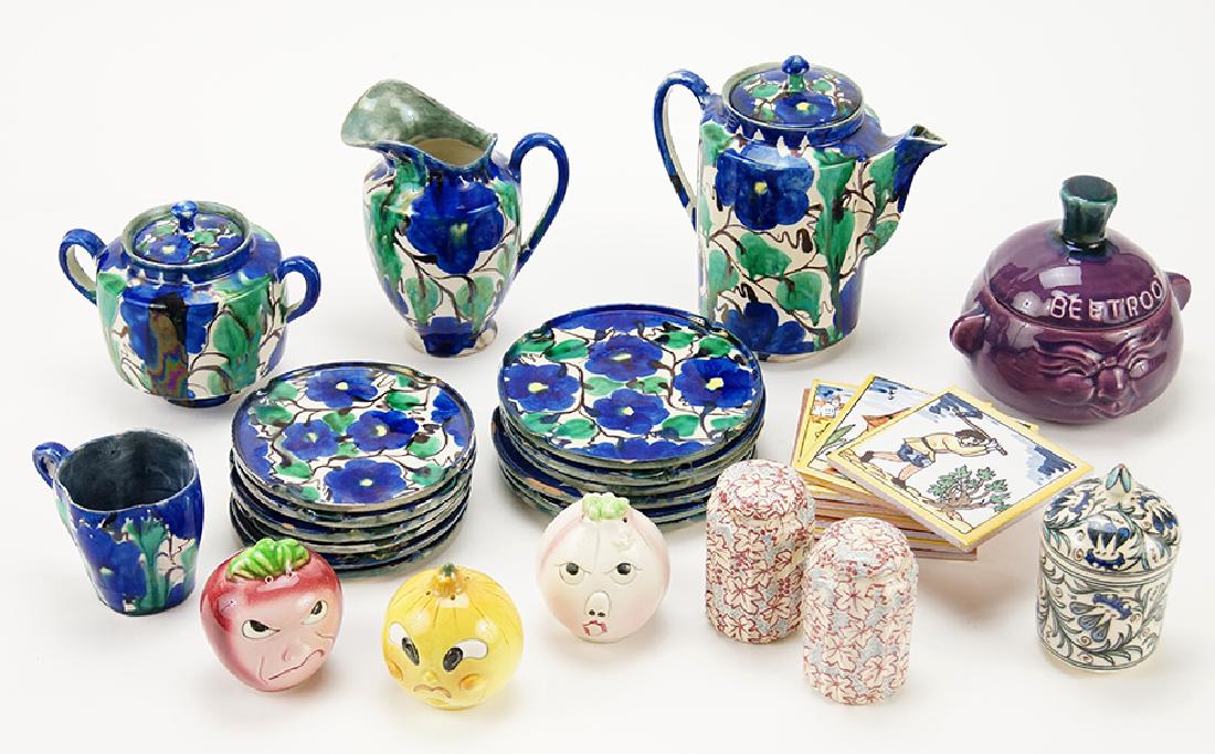 A Glazed Ceramic Tea Set. (1 of 1)