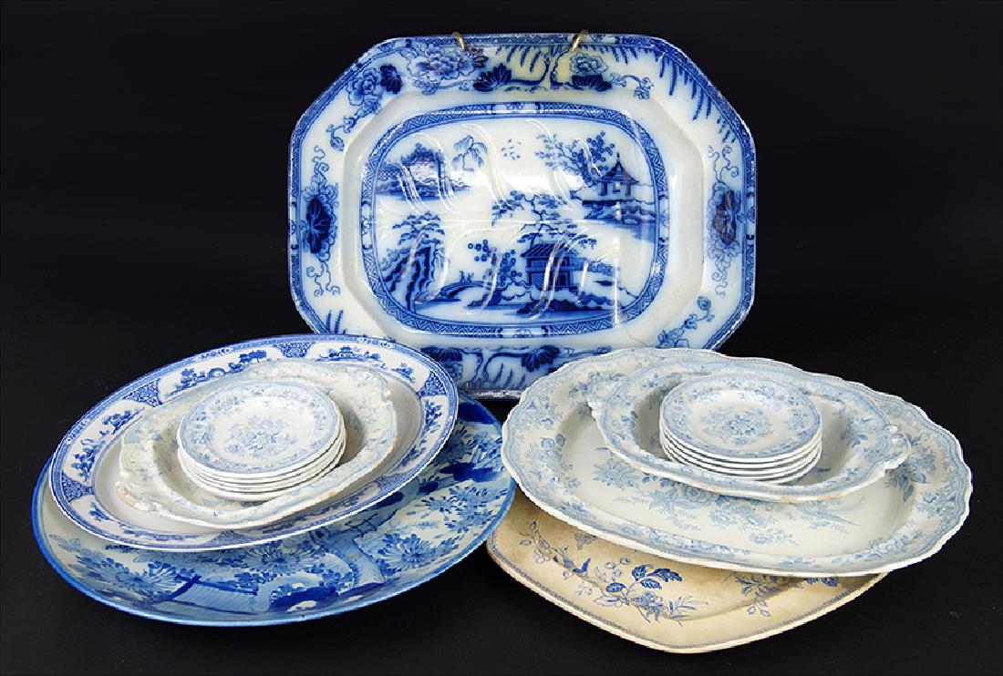 A Collection of Blue and White Porcelain Serving (1 of 1)