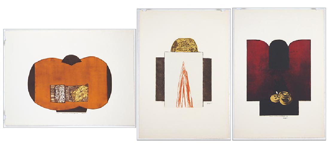 Dzevad Hozo (Serbian, B. 1938) Three Color Aquatints. (1 of 1)