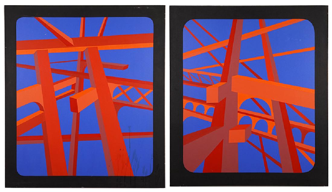 Stanley Edwards (American, 20th Century) Two Works. (1 of 1)