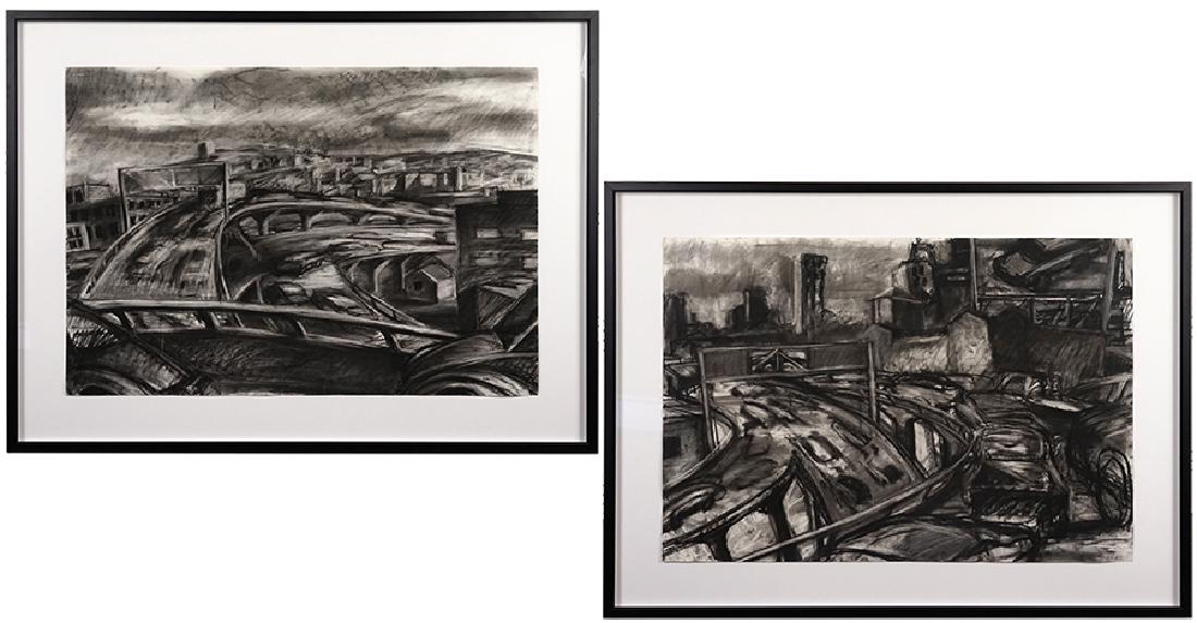 Lisa Eshend (American, Contemporary) Expressways. (1 of 3)