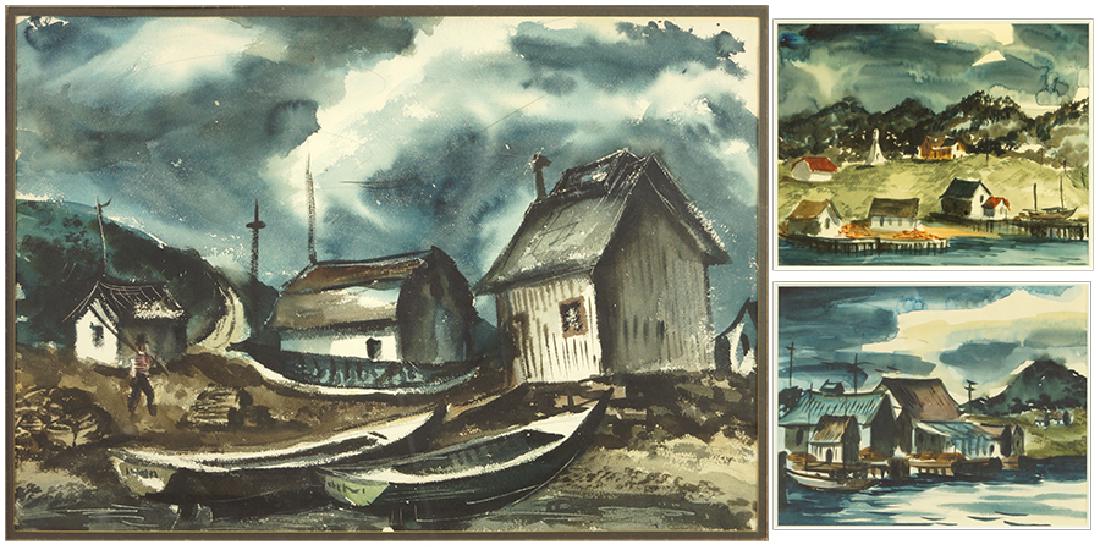 Ken Nishi (American, 1916-2001) Gaspe Boats. (1 of 1)