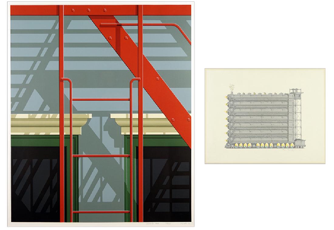 William Crutchfield (American, B. 1932) Rainbow Trains. (1 of 2)