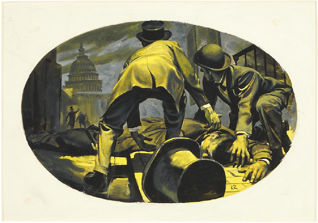 Artist Unknown (20th Century) Murder in London. (1 of 1)