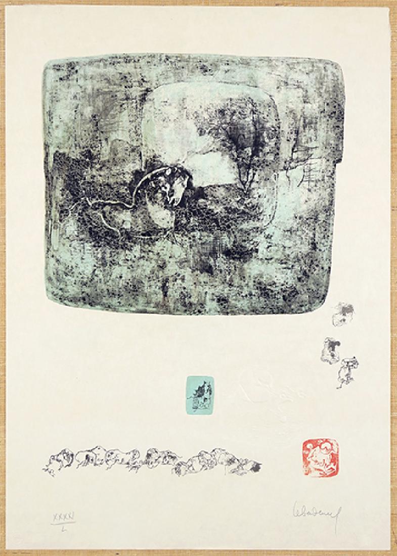 Dang Lebadang (Vietnamese-French, 1921-2015) Horse. (1 of 2)