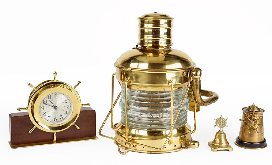 A Brass Lantern Sconce. (1 of 1)