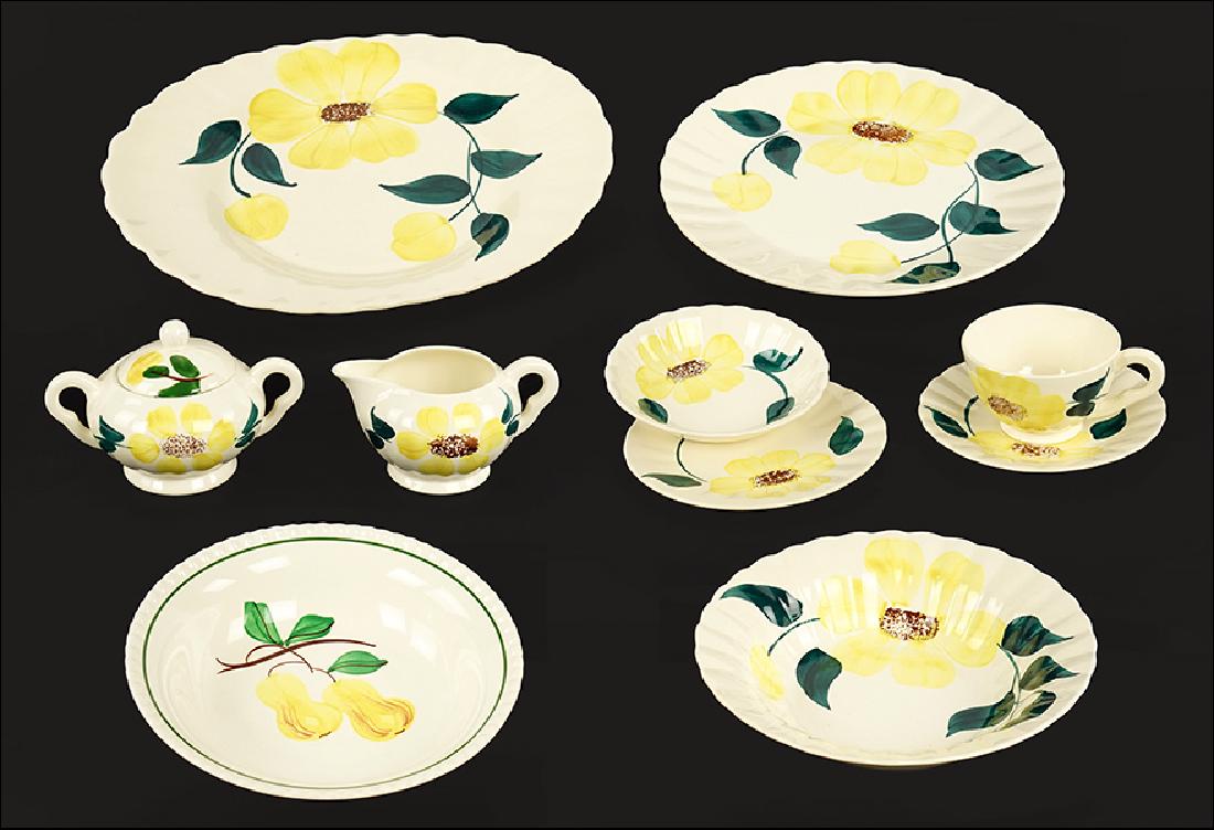 A Blue Ridge Pottery Partial Dinner Service. (1 of 1)