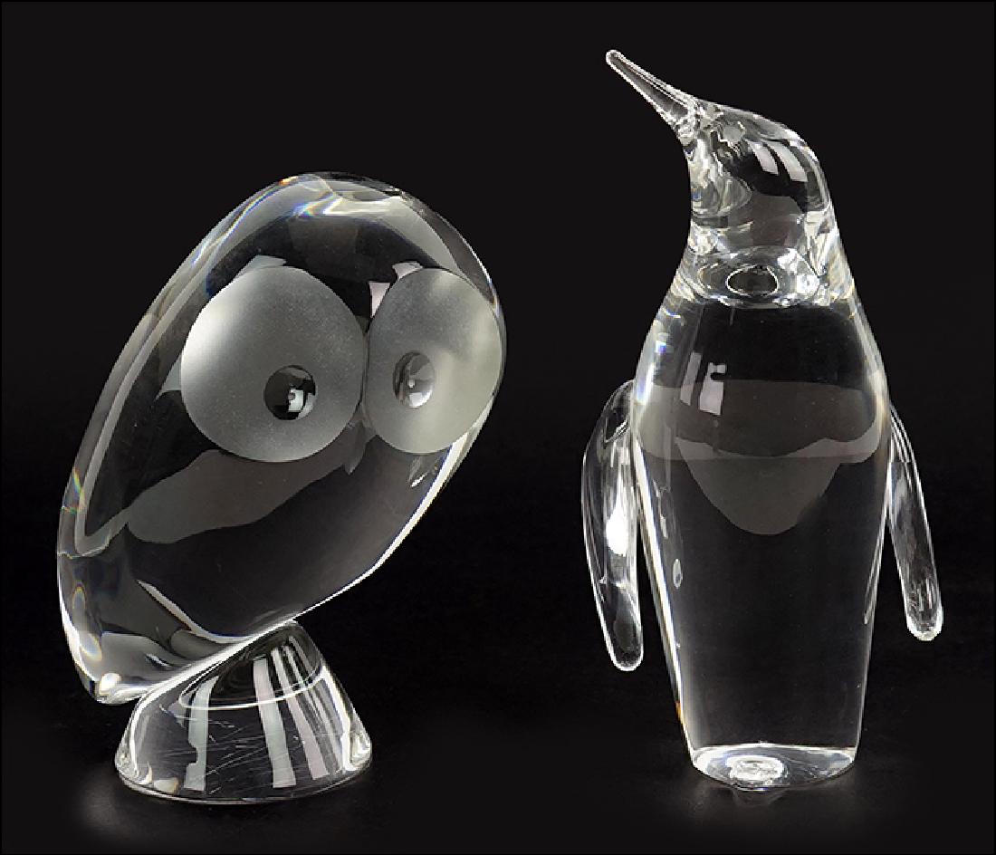 A Steuben Glass Owl. (1 of 1)