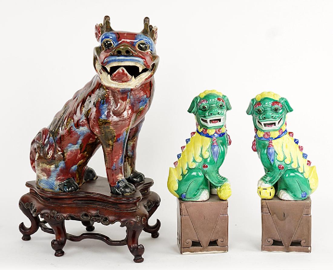 A Chinese Ceramic Foo Lion. (1 of 1)