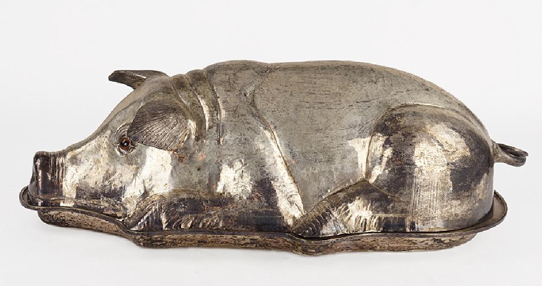 A Franco Lapini Silverplate Pig Roast Server. (1 of 1)