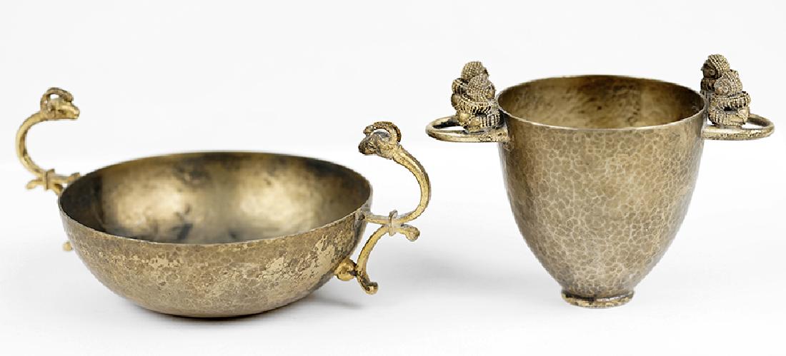 Two Zoartas Greek Vermeil Dishes. (1 of 1)