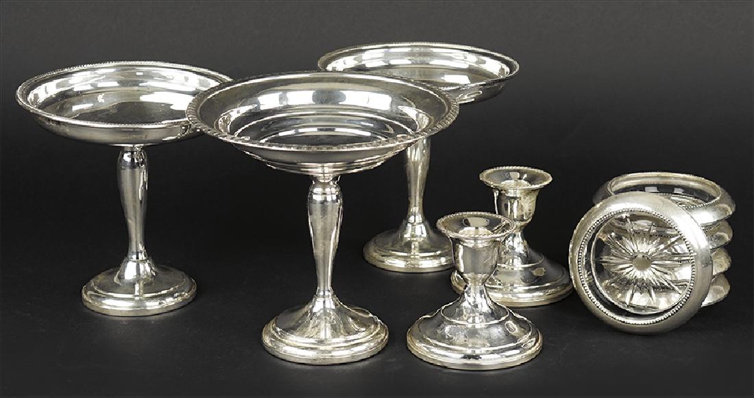 A Pair of Weighted Sterling Silver Compotes. (1 of 1)