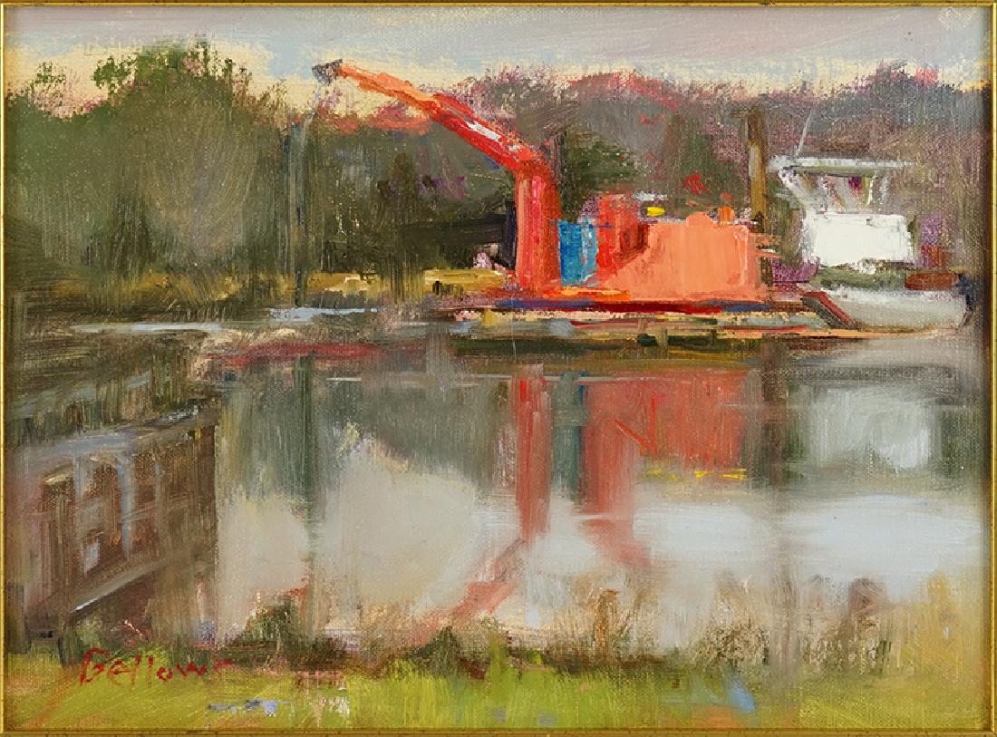 Jayne Bellows (American, Contemporary) Down River. (1 of 2)