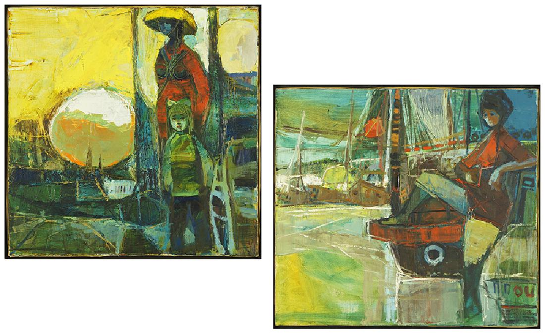 Artist Unknown (American, 20th Century) Two Works. (1 of 1)