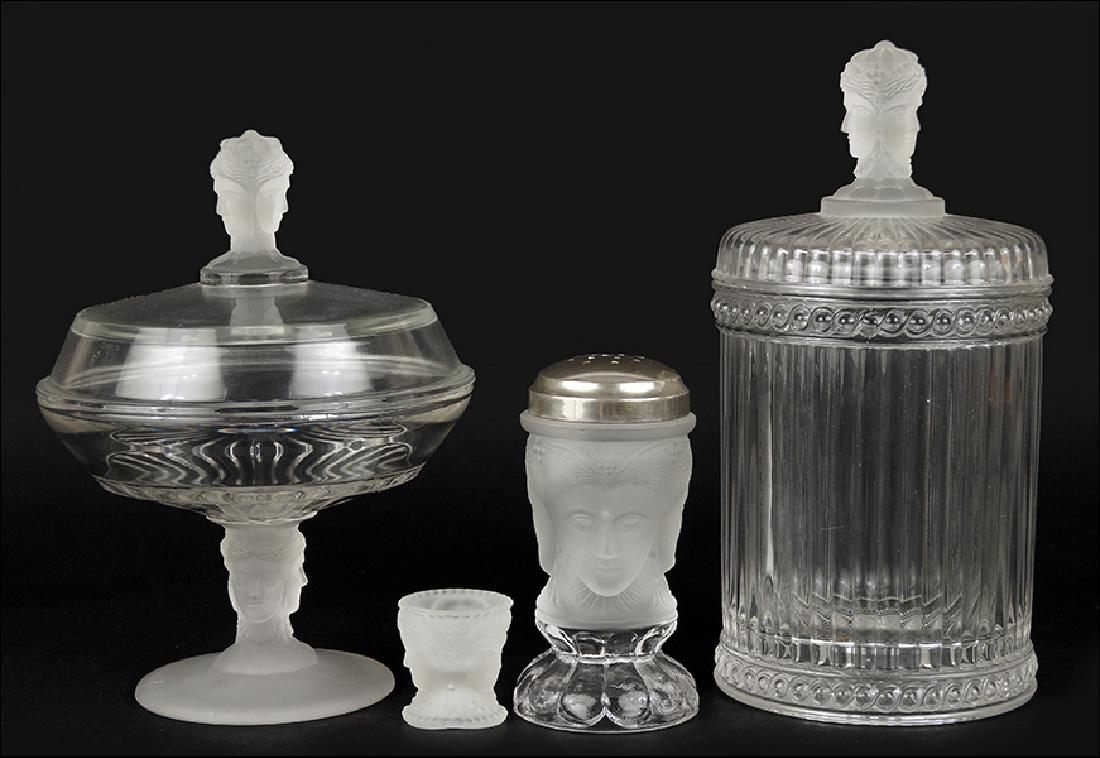 Duncan and Miller 3-Face Satin Glass. (1 of 1)