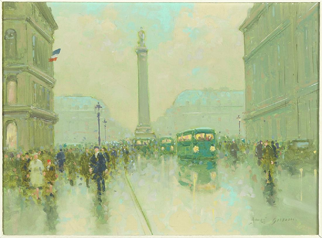 Andre Gisson (French, 1921-2003) Place Vendome. (1 of 2)