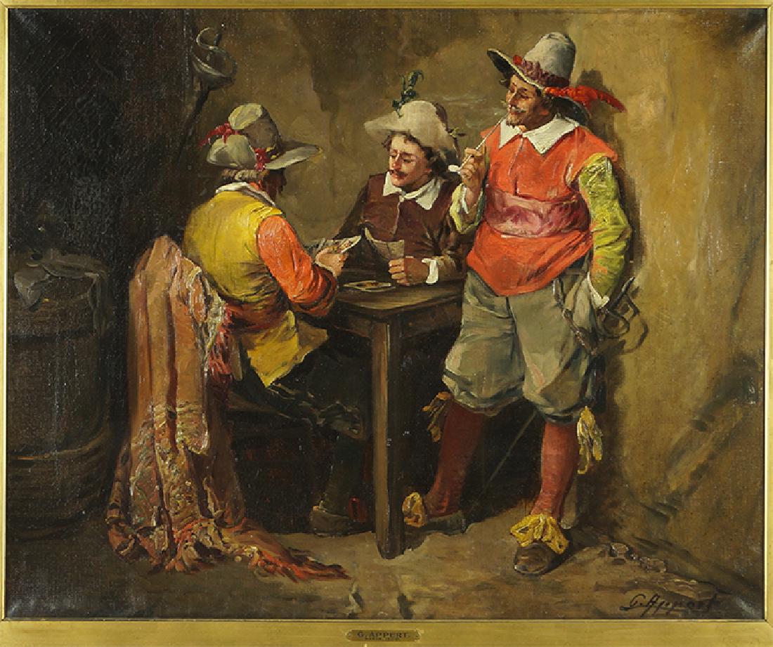Georges Appert (French, 1850-1934) Cavaliers Playing (1 of 8)