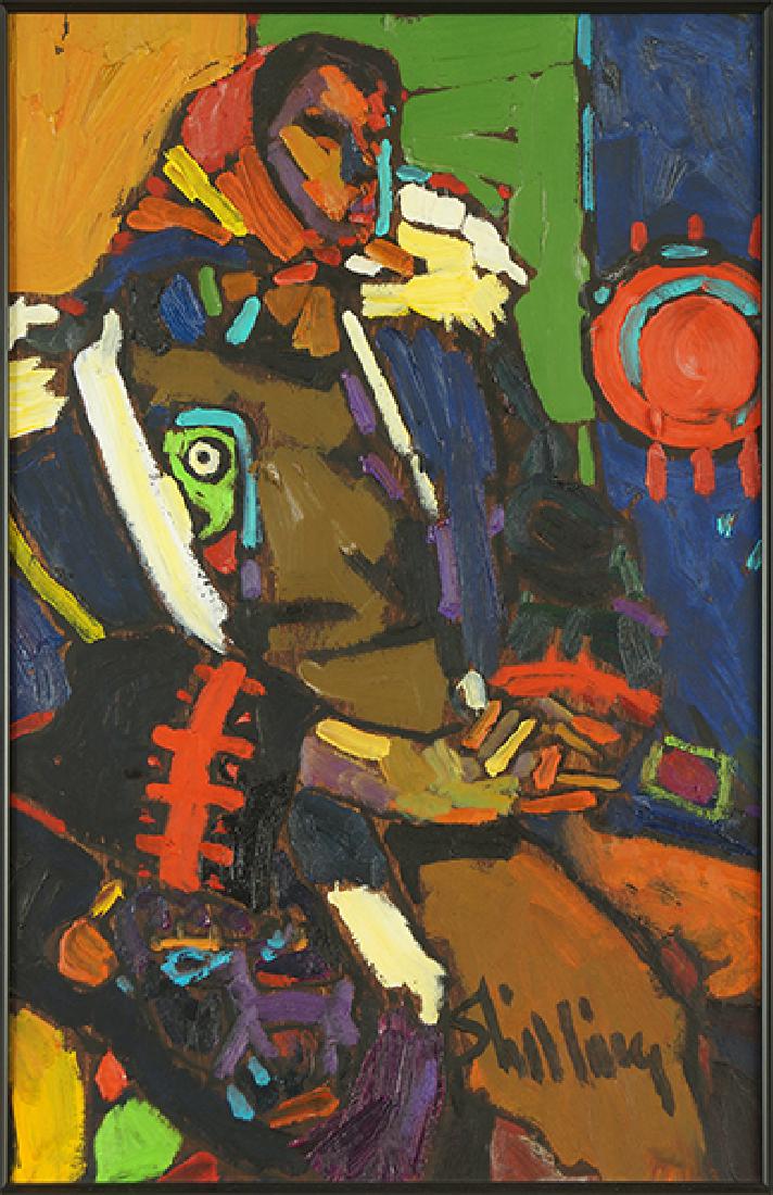 Arthur Shilling (American, 1941-1986) Seated Indian. (1 of 1)