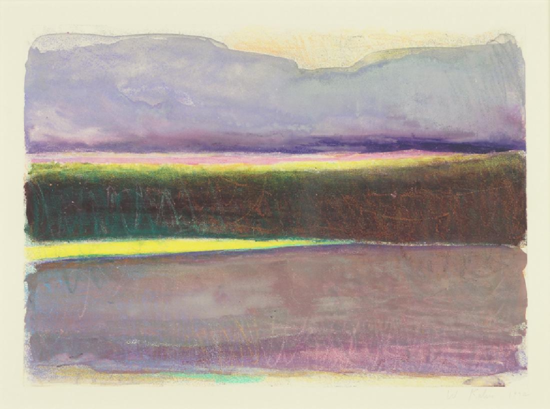 Wolf Kahn (American, B. 1927) Sunset #2. (1 of 4)