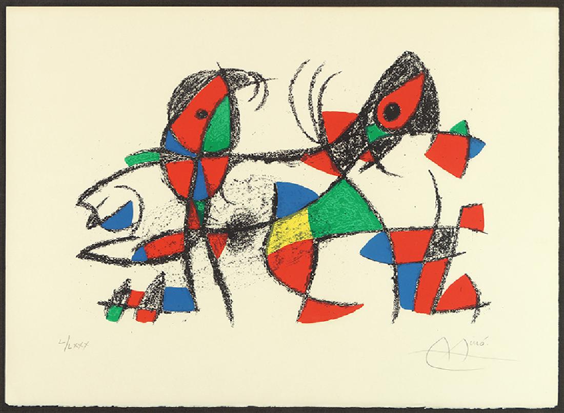 Joan Miro (Spanish, 1893-1983) Lithographie II, 1975. (1 of 1)