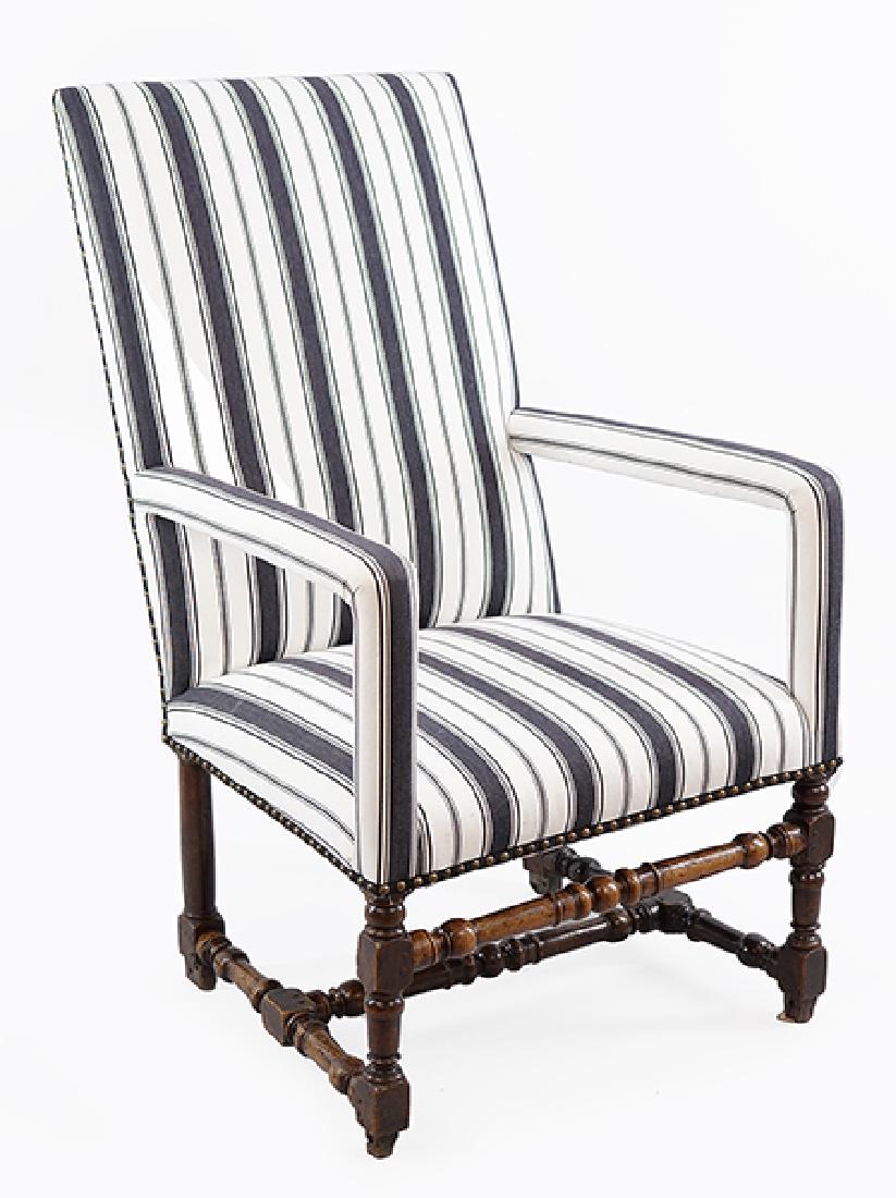 A 19th Century Highback Armchair. (1 of 1)