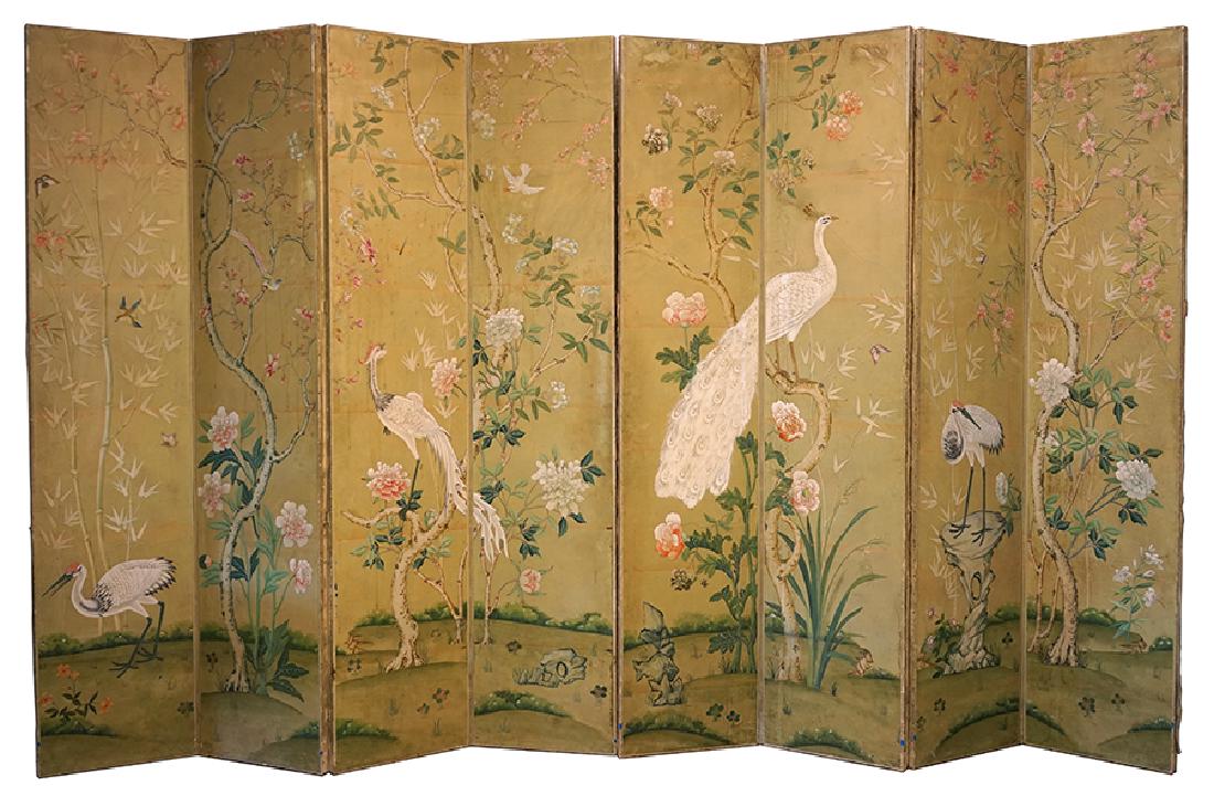 An Eight-Panel Floor Screen. (1 of 1)