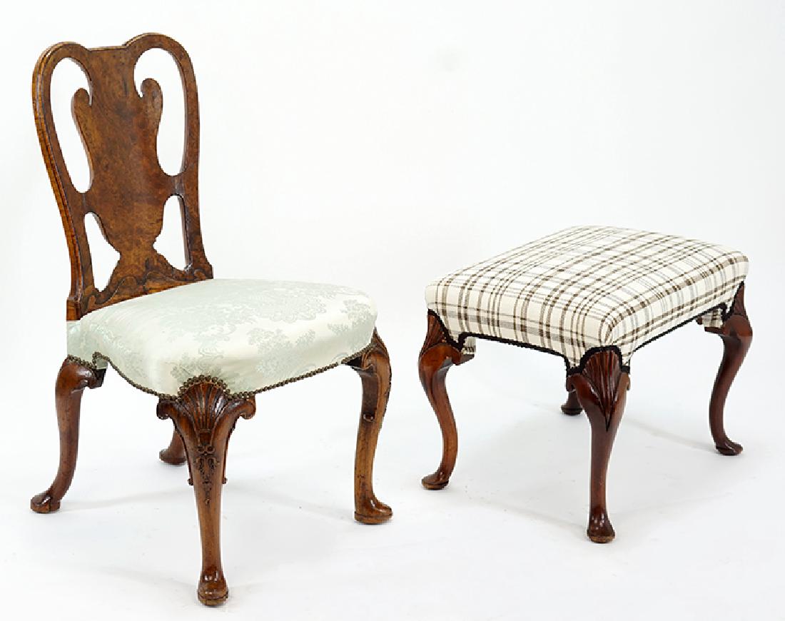 A Georgian Mahogany Side Chair. (1 of 1)