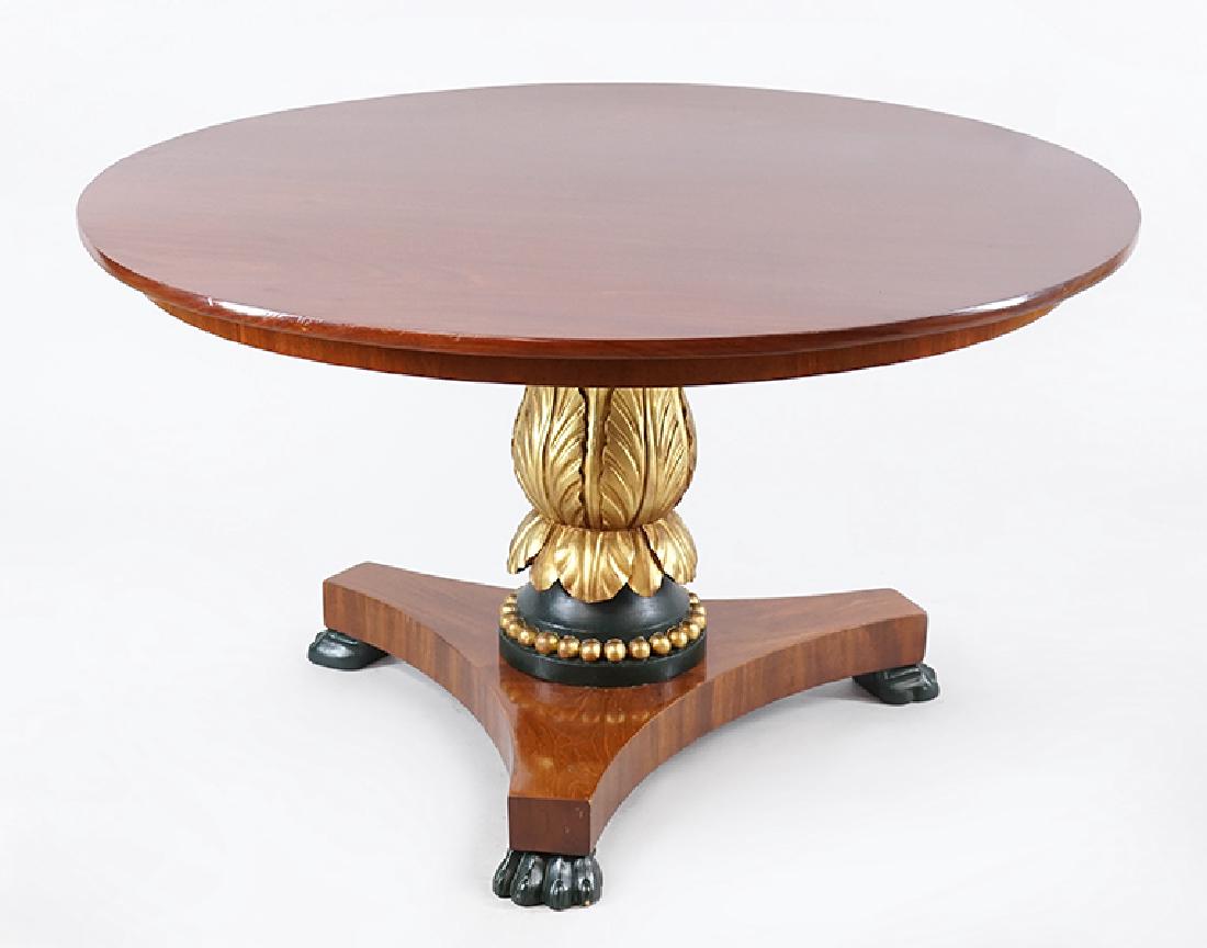 A Dutch Round Mahogany Cocktail Table. (1 of 2)