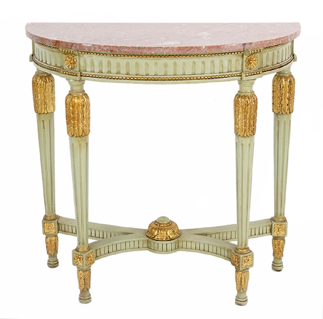 A Trouvailles Demilune Table. (1 of 1)