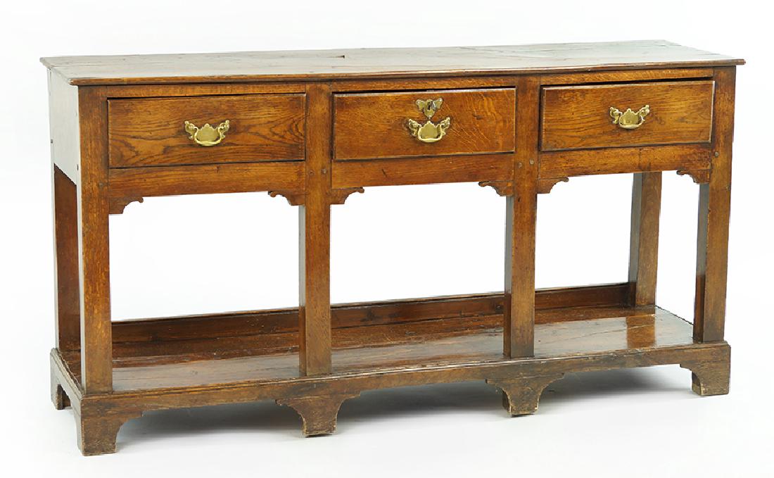 An English Oak Sideboard. (1 of 1)