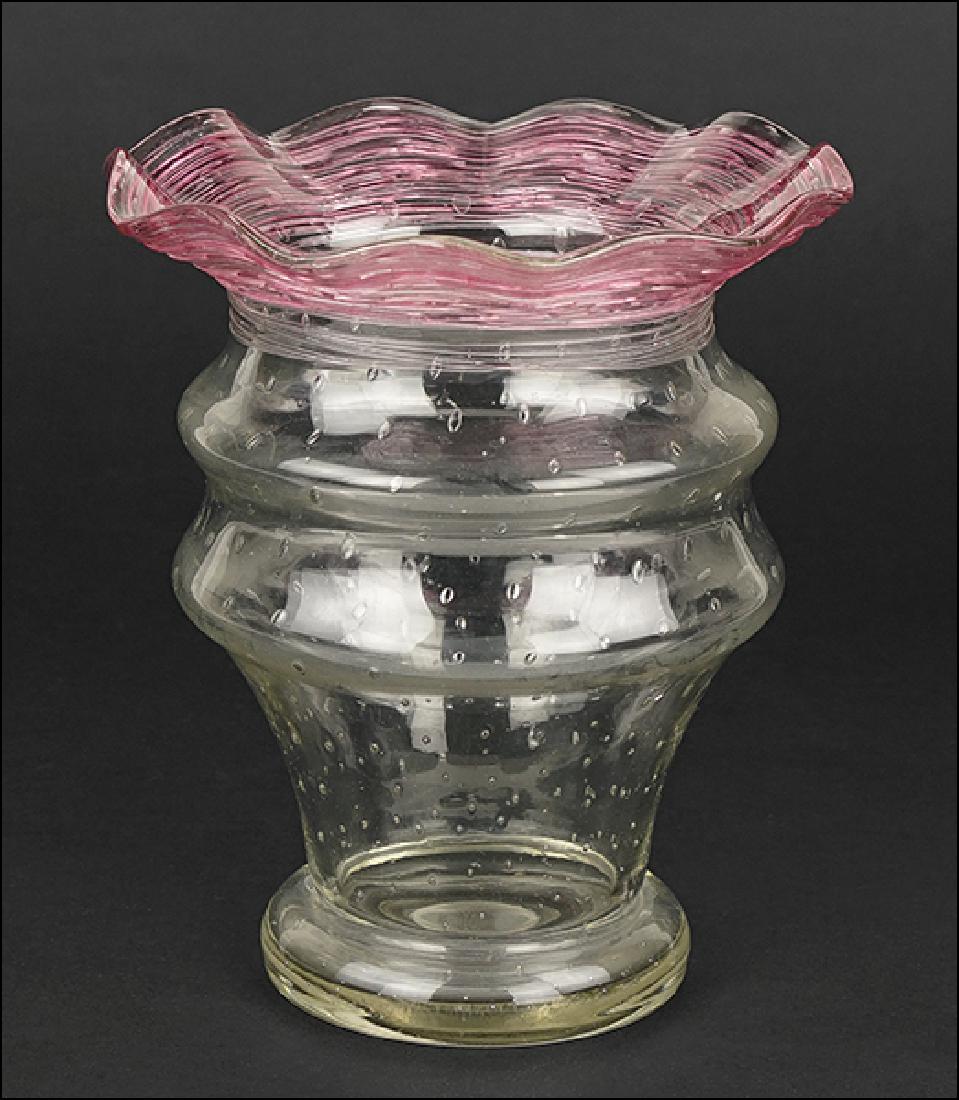 A Steuben Clear Glass Vase. (1 of 1)