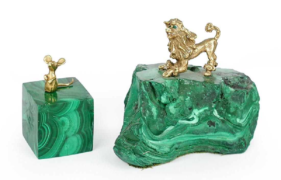 Two 14 Karat Yellow Gold Animals. (1 of 1)