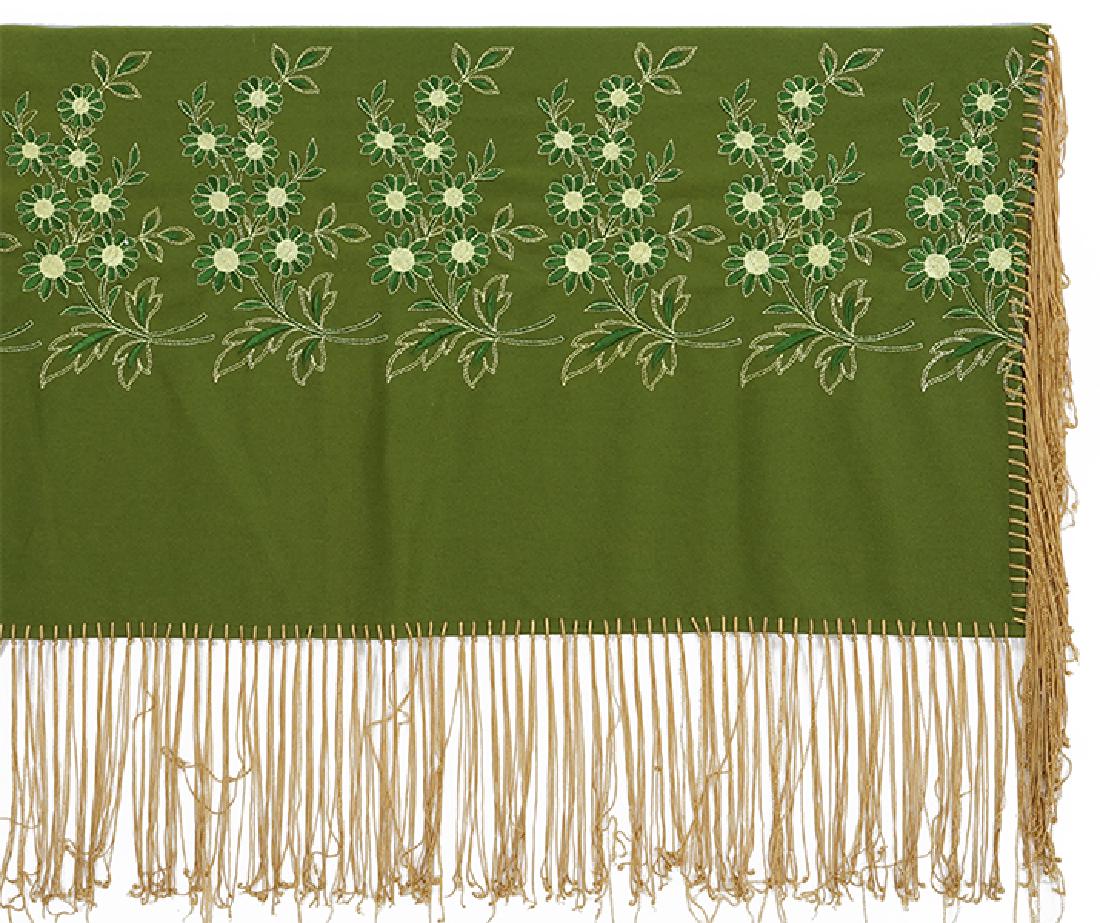 An Embroidered Wool Piano Shawl. (1 of 1)