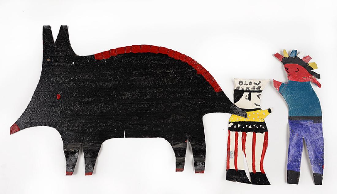 Three Folk Art Works by R.A. Miller. (1 of 1)