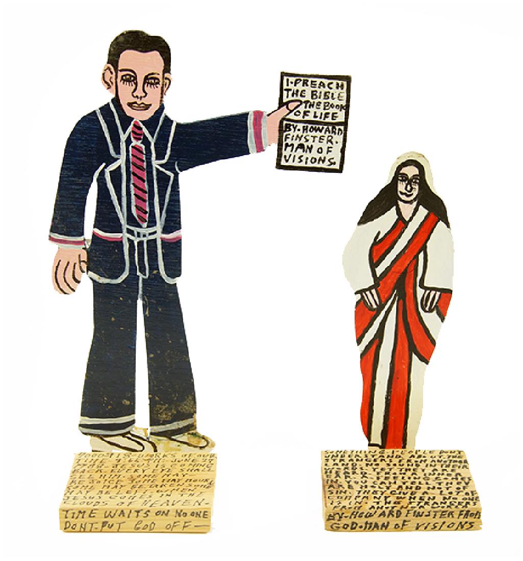 Howard Finster (American, 1916-2001) Two Works. (1 of 1)