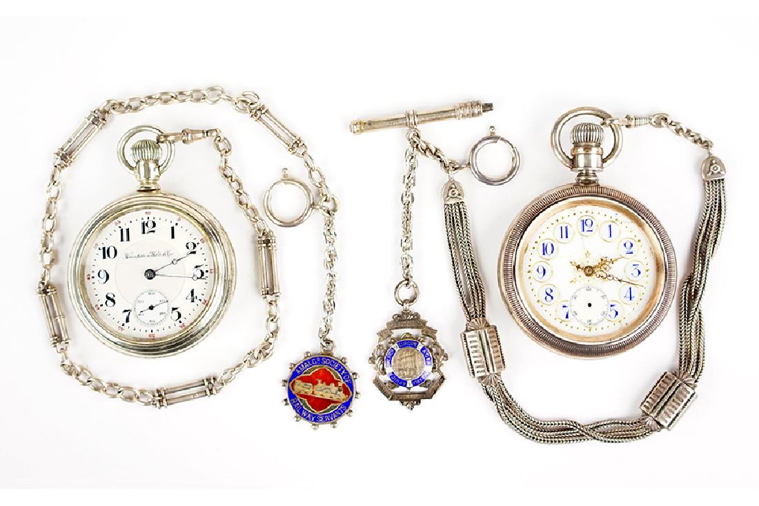 Two Waltham Dueber Pocket Watches. (1 of 1)