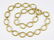 A La Triomphe 14 Karat Yellow Gold Link Necklace.