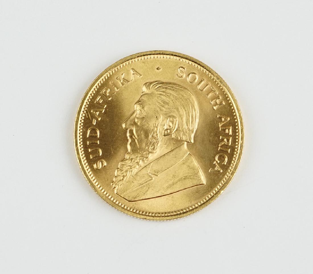 A 1983 South African Krugerrand.: A 1983 South African Krugerrand. Wt: 34 grams